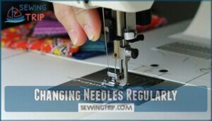 changing needles regularly