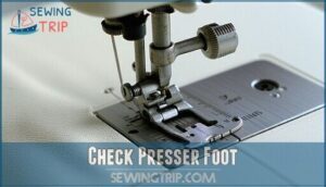 check presser foot
