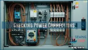 checking power connections checking power connections