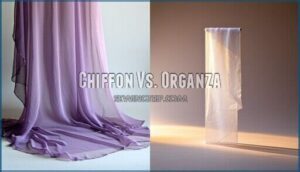 chiffon vs. organza
