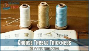 choose thread thickness choose thread thickness