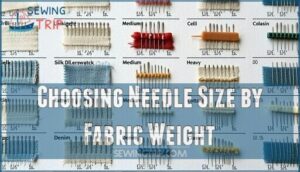 choosing needle size by fabric weight