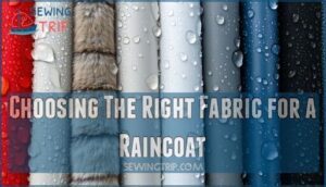 choosing the right fabric for a raincoat