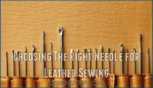 choosing the right needle for leather sewing