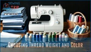 choosing thread weight and color