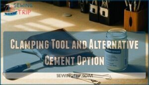 clamping tool and alternative cement option