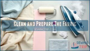 clean and prepare the fabric