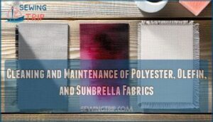 cleaning and maintenance of polyester, olefin, and sunbrella fabrics