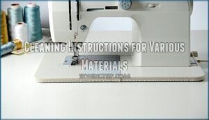 cleaning instructions for various materials