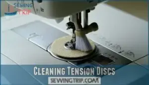 cleaning tension discs