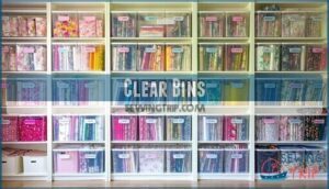 clear bins