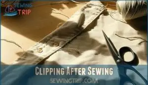 clipping after sewing
