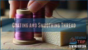 coating and smoothing thread