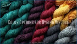 color options for dyeing viscose