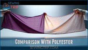 comparison with polyester
