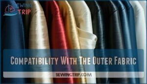 compatibility with the outer fabric