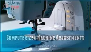 computerized machine adjustments
