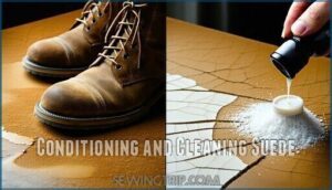 conditioning and cleaning suede