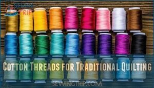 cotton threads for traditional quilting
