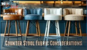 counter stool fabric considerations