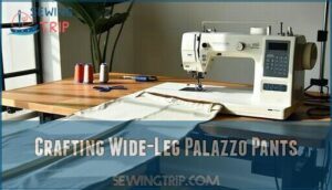 crafting wide-leg palazzo pants