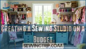 creating a sewing studio on a budget