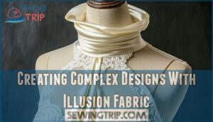 creating complex designs with illusion fabric