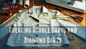 creating double darts and diamond darts