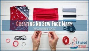 creating no sew face mask