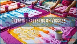 creating patterns on viscose