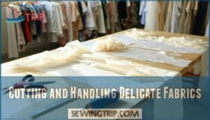 cutting and handling delicate fabrics