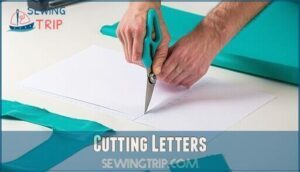 cutting letters