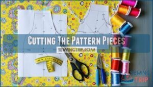 cutting the pattern pieces