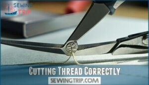 cutting thread correctly cutting thread correctly