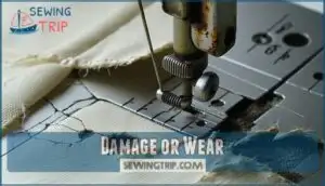 damage or wear damage or wear