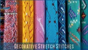 decorative stretch stitches