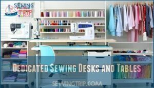 dedicated sewing desks and tables