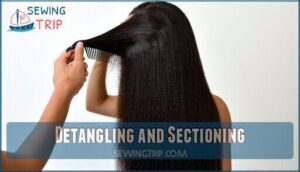 detangling and sectioning