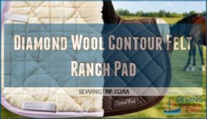 diamond wool contour felt ranch pad