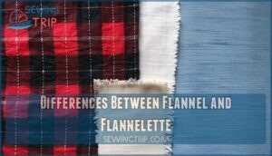 differences between flannel and flannelette