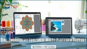 dime embroidery toolshed: multi-platform support