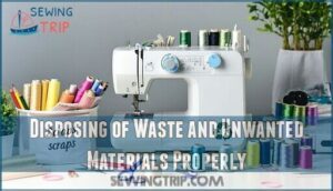 disposing of waste and unwanted materials properly