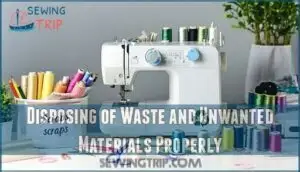 disposing of waste and unwanted materials properly