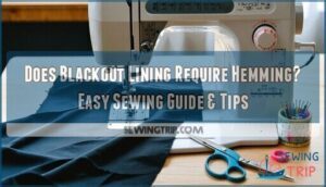 does blackout lining require hemming easy sewing guide