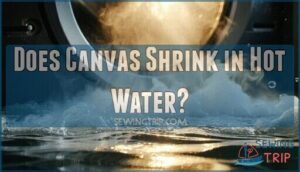does canvas shrink in hot water
