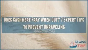 does cashmere fray when cut