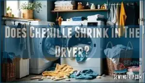 does chenille shrink in the dryer