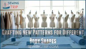 drafting new patterns for different body shapes