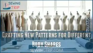 drafting new patterns for different body shapes