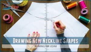 drawing new neckline shapes